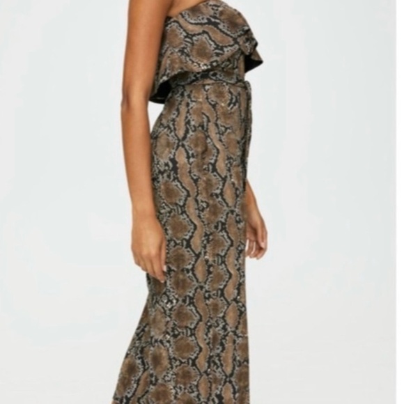 Aritzia Babaton Flutter Jumpsuit Snake 10 - Picture 4 of 5